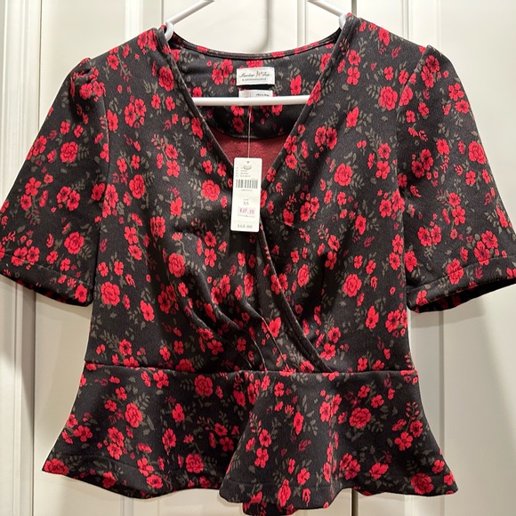 NWT Meadow Rue Anthropologie Peplum XS - Picture 2 of 5